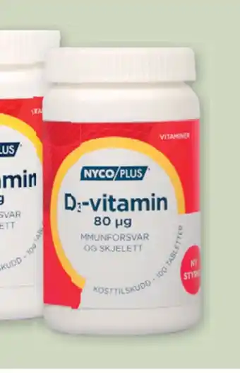 Vitusapotek Nycoplus d3 80mcg tilbud