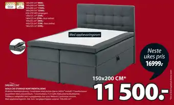 JYSK Gold c50 storage kontinentalseng tilbud