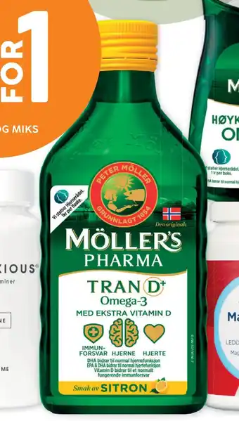 Vitusapotek Möller's pharma tran med d-vitamin tilbud