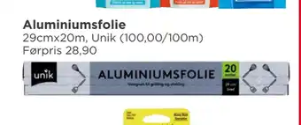 Meny Aluminiumsfolie tilbud