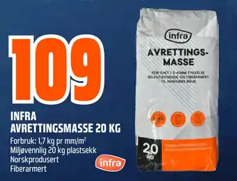 Obs Bygg Infra avrettingsmasse 20 kg tilbud