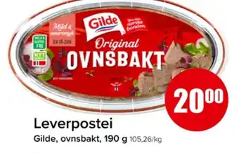 Eurospar Gilde leverpostei tilbud