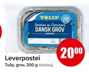 Eurospar Dansk grov leverpostei tilbud