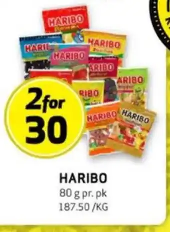 Bunnpris Haribo godterier tilbud