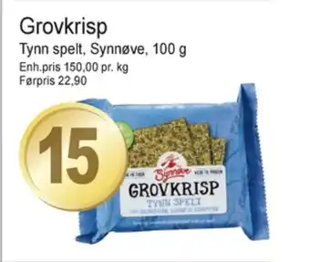 Joker Grovkrisp knekkebrød tilbud