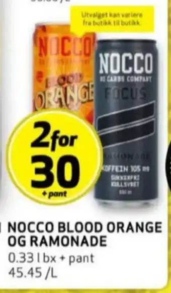 Bunnpris Nocco energidrikk tilbud