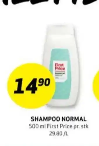 Bunnpris First price shampoo tilbud