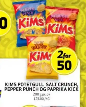 Bunnpris Kims chips tilbud