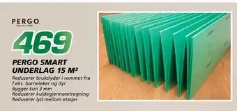 Coop Byggmix Pergo smart underlag 15 m² tilbud