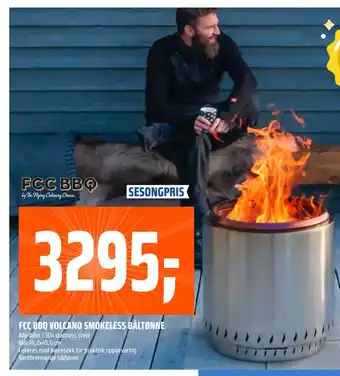 Coop Obs Fcc bbq volcano smokeless båltønne tilbud