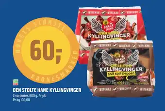 Coop Obs Den stolte hane kyllingvinger tilbud