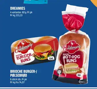 Coop Obs Brioche burger-/ pølsebrød tilbud