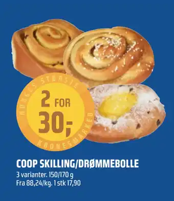 Coop Obs Coop skilling/drømmebolle tilbud