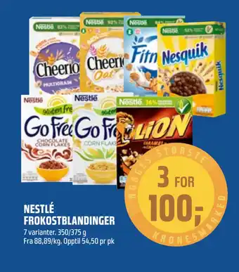 Coop Obs Nestlé frokostblandinger tilbud