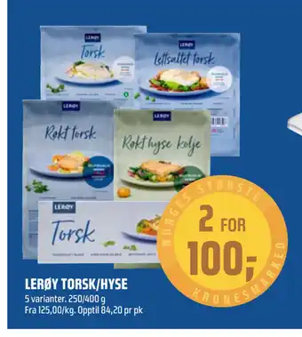 Coop Obs Lerøy torsk/hyse tilbud