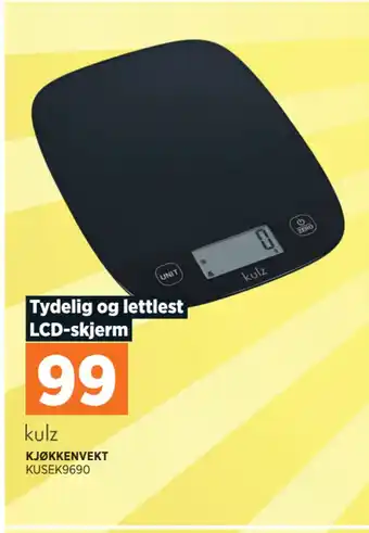 POWER Kjøkkenvekt tilbud