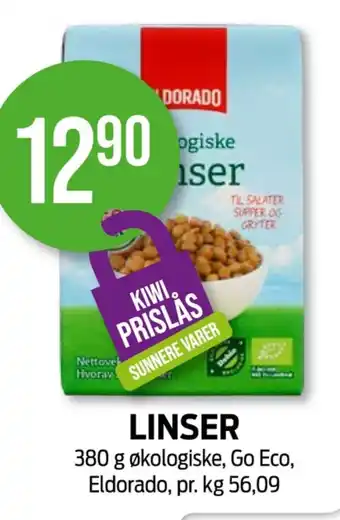 Kiwi Eldorado linser tilbud