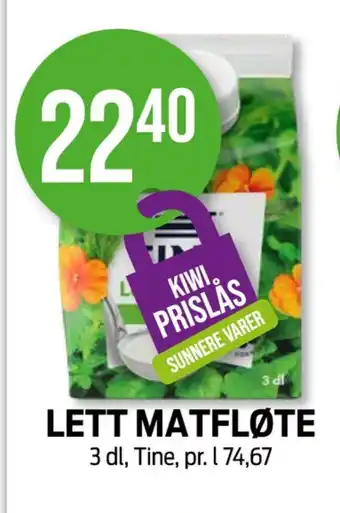 Kiwi Tine matfløte tilbud
