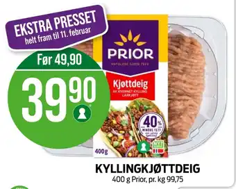 Kiwi Prior kyllingkjøttdeig tilbud