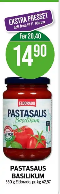 Kiwi Eldorado pastasaus basilikum tilbud