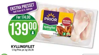 Kiwi Prior kyllingfilet tilbud