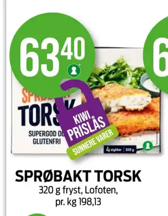 Kiwi Lofoten torskefilet tilbud