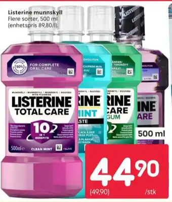Rusta Listerine munnskyll tilbud