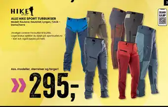 Sport Outlet Alle hike sport turbukser tilbud