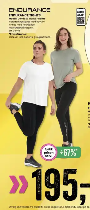 Sport Outlet Endurance tights tilbud