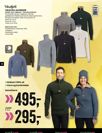 Sport Outlet Vikafjell ullgenser tilbud