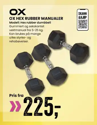 Sport Outlet Ox hex rubber manualer tilbud