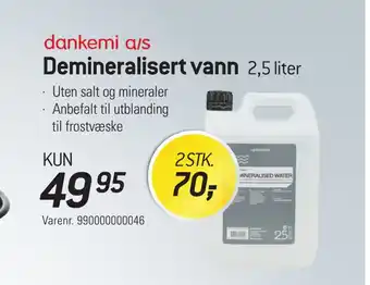 Thansen Demineralisert vann tilbud