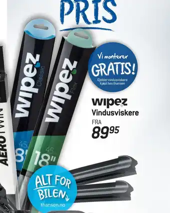 Thansen Vindusviskere tilbud