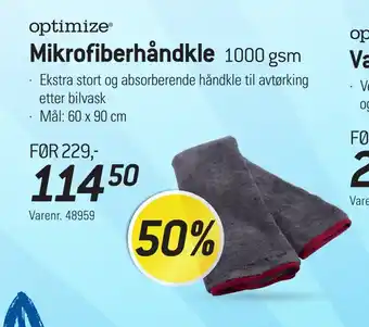 Thansen Mikrofiberhåndkle tilbud