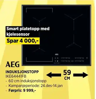 POWER AEG INDUKSJONSTOPP tilbud