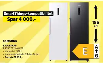 POWER SAMSUNG KJØLESKAP tilbud