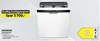 POWER SIEMENS OPPVASKMASKIN tilbud