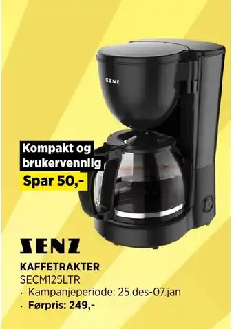 POWER SENZ KAFFETRAKTER tilbud
