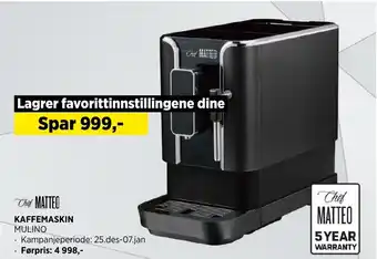 POWER KAFFEMASKIN tilbud