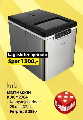 POWER kulz ISBITMASKIN tilbud