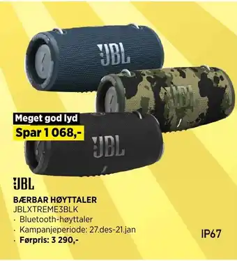 POWER BÆRBAR HØYTTALER tilbud