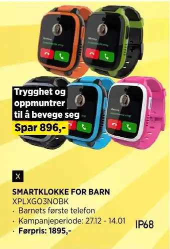 POWER SMARTKLOKKE FOR BARN tilbud