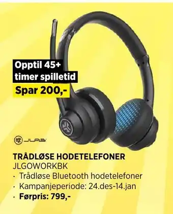 POWER TRÅDLØSE HODETELEFONER tilbud