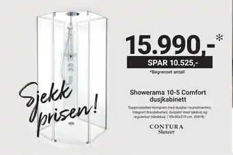 Baderingen Showerama 10-5 comfort dusjkabinett tilbud