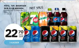 Scandinavian Park Pepsi, 7up, mountain dew eller mirinda tilbud