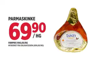 Jacobs Parmaskinke tilbud