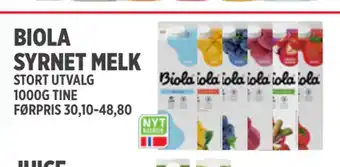 Jacobs Biola syrnet melk tilbud