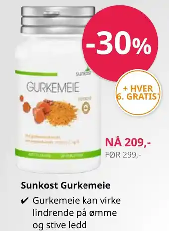 Sunkost Sunkost Gurkemeie tilbud