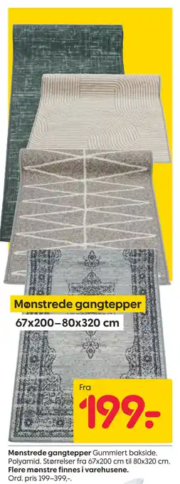 Rusta Monstrede gangtepper tilbud
