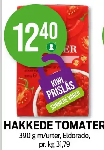 Kiwi HAKKEDE TOMATER tilbud